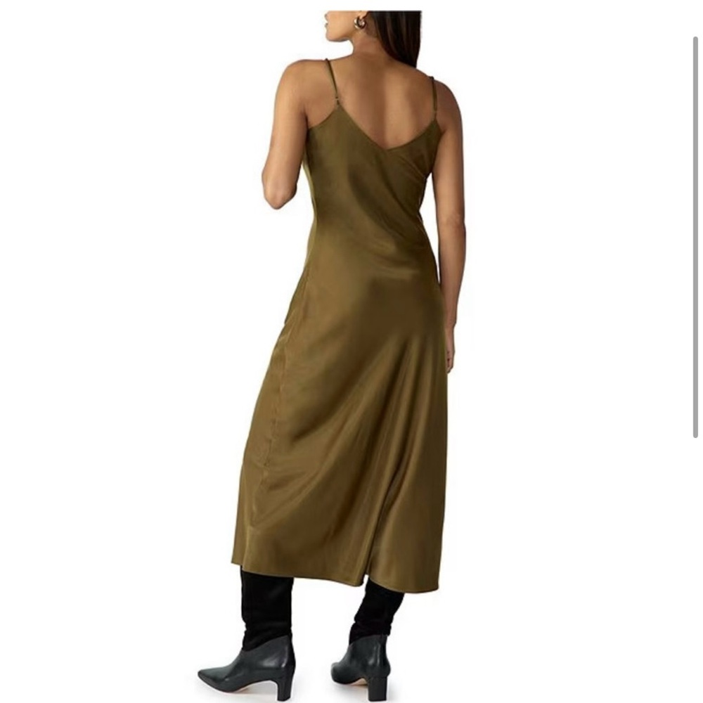 Sanctuary Women’s Fatigue Adjustable Spaghetti Strap Midi Slip Dress size L - Picture 2 of 4